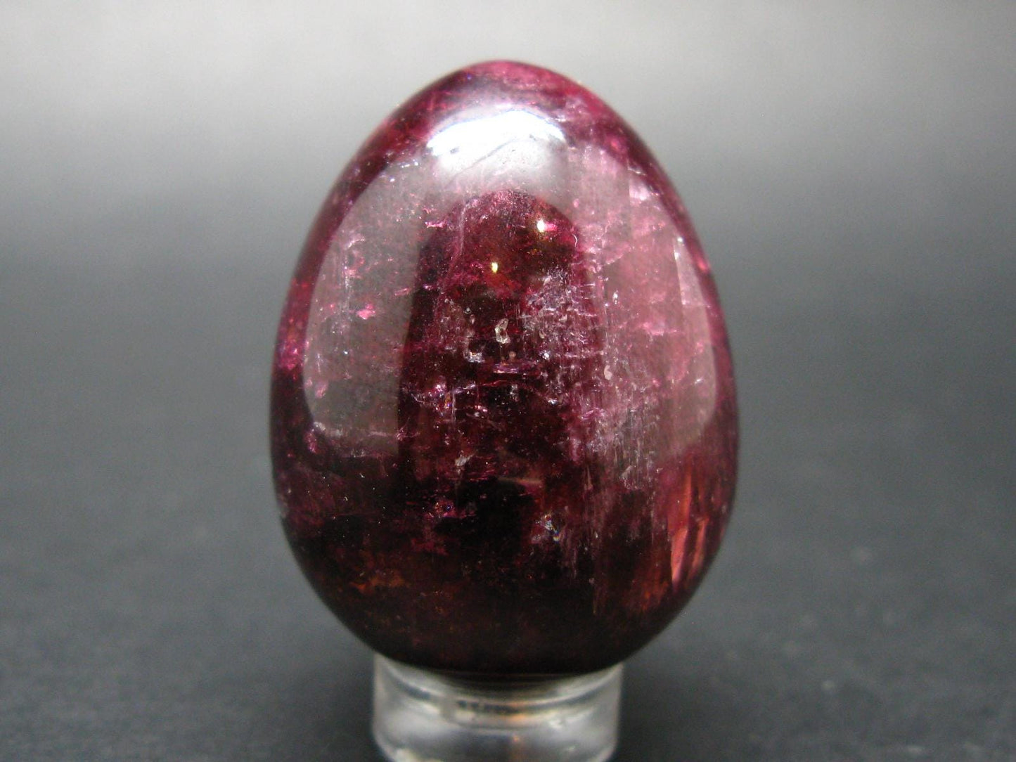 Red Tourmaline Rubellite Egg From Russia - 1.6" - 50.3 Grams