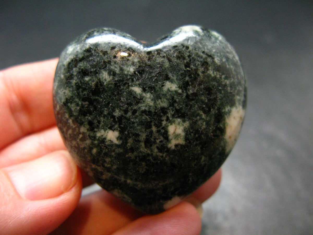Rare Stonehenge Bluestone Heart From Wales UK - 1.5" - 46.77 Grams