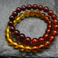 Amber Genuine Bracelet ~ 7 Inches ~ 4mm Round Beads