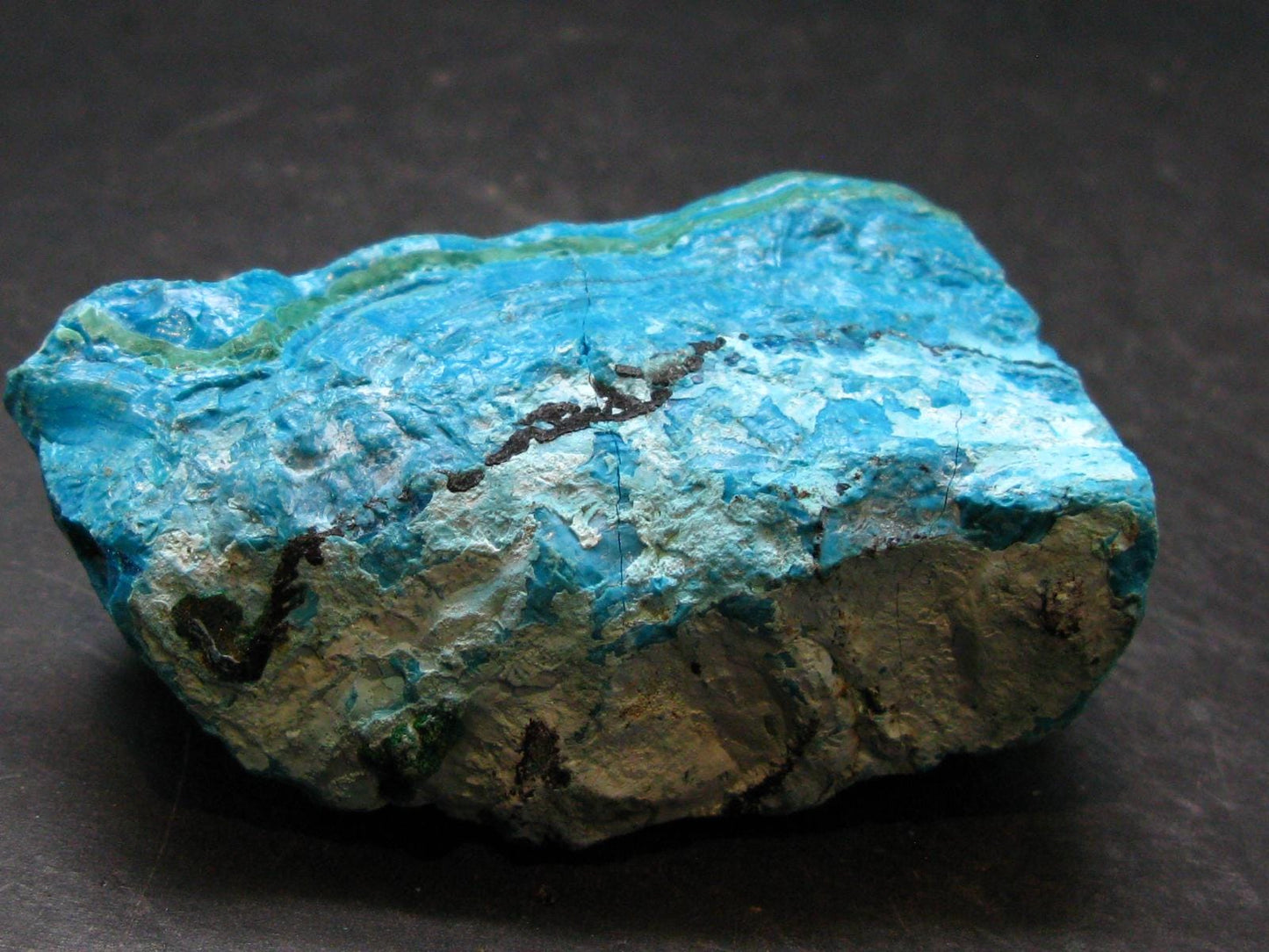 Raw Chrysocola Piece from Peru - 2.6" - 92.93 Grams
