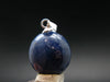 Gem Blue Sapphire Corundum Crystal Silver Pendant From Sri Lanka - 15.60 Carats