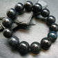 Black Opal Genuine Bracelet ~ 7 Inches ~ 15mm Round Beads