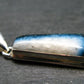 Blue Ice Glacierite Silver Pendant from Indonesia - 1.3" - 4.68 Grams