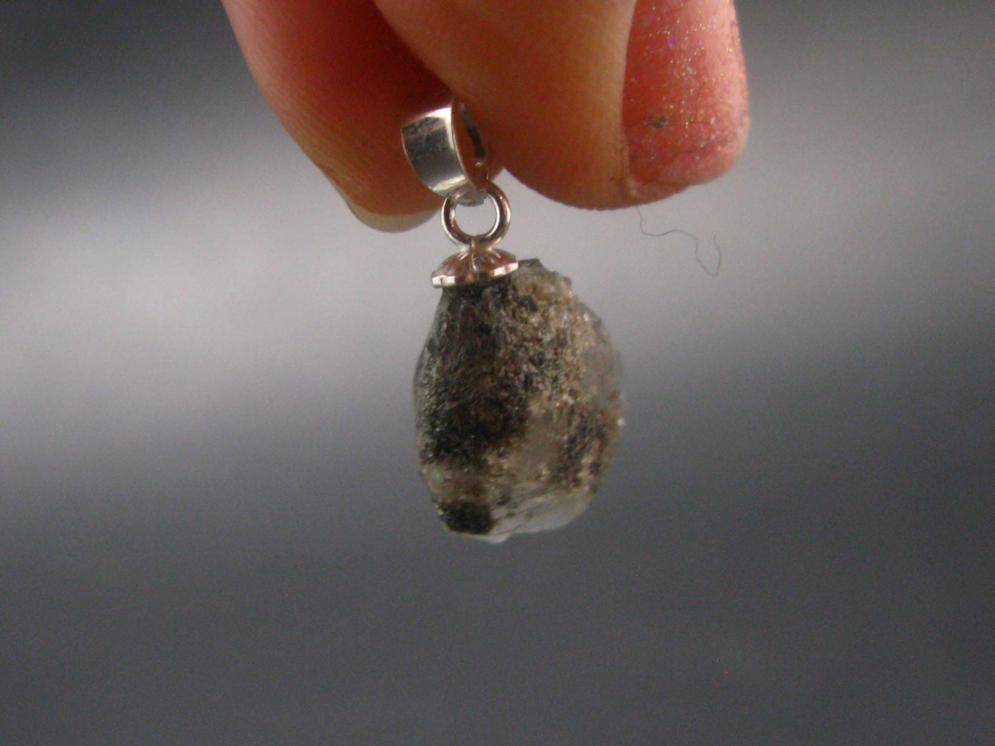 Phenakite Phenacite Crystal Silver Pendant from Russia - 0.7" - 1.23 Grams