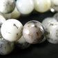 Merlinite Moss Agate Necklace Beads From Brazil - 19" - 8mm Round Beads