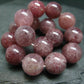 Strawberry Quartz Genuine Bracelet ~ 7 Inches ~ 13mm Round Beads