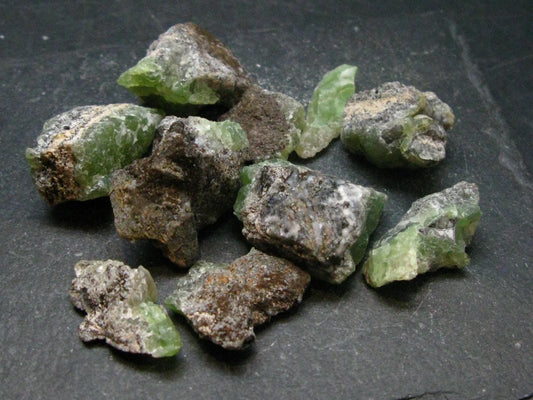 Rare Lot of 10 Smithsonite Crystals From Namibia - 64.32 Grams