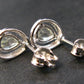Rare Collector’s Gem!! Gemmy Herderite Crystal Silver Stud Earrings from Africa - 0.84 Carats
