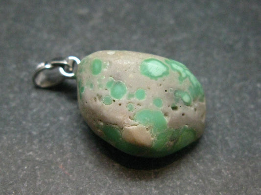Rare Variscite Sterling Silver Pendant From Utah - 1.2"