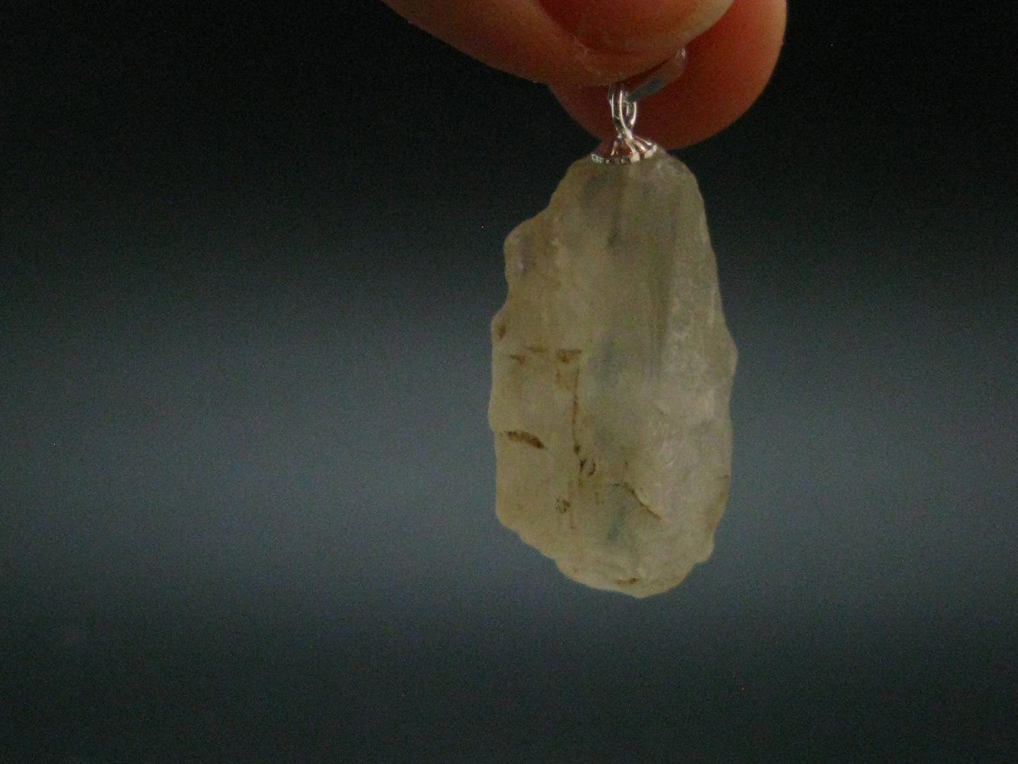 Rare Sanadine Golden Orthoclase Crystal Pendant From Madagascar - 1.3" - 4.51 Grams