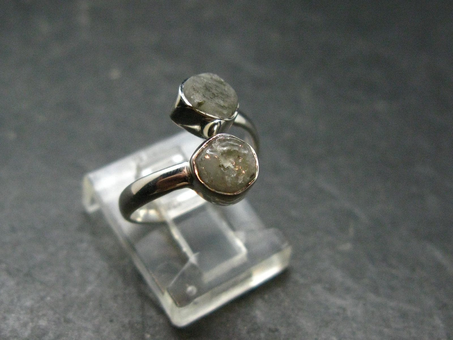 Phenakite Phenacite Crystal Silver Ring From Brazil - Size 5 - 2.09 Grams