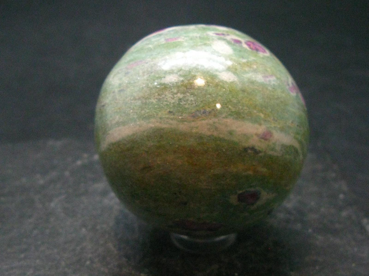 Ruby In Fuchsite Sphere from India - 1.7"