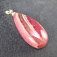Rhodochrosite Sterling Silver Pendant from Alma Colorado - 1.7" - 9.65 Grams