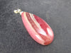 Rhodochrosite Sterling Silver Pendant from Alma Colorado - 1.7" - 9.65 Grams