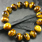 Tiger Eye Genuine Bracelet ~ 7 Inches ~ 12mm Round Beads