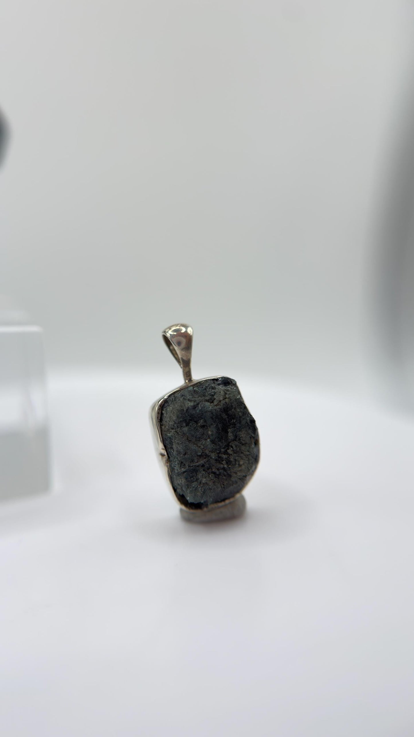 Raw Alexandrite Pendant Color Change Stone Silver Necklace June Birthstone Gift Natural Gemstone