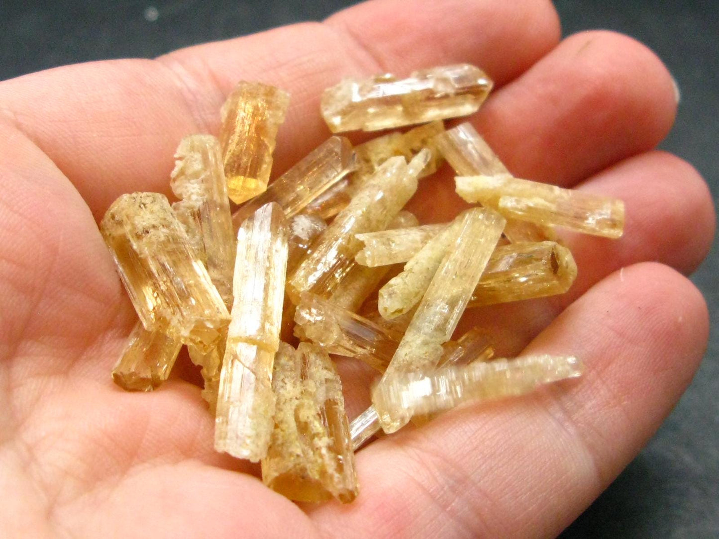 Lot of 25 Imperial Topaz Crystals From Brazil - 78.70 Carats