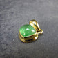 Tsavorite Green Garnet Gold Plated Silver Pendant from Tanzania - 0.7" - 1.48 Grams