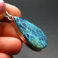 Shattuckite Silver Pendant from Namibia - 1.7" - 7.58 Grams