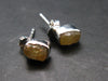Herderite Stud Earrings Sterling Silver From Brazil - 1.27 Grams