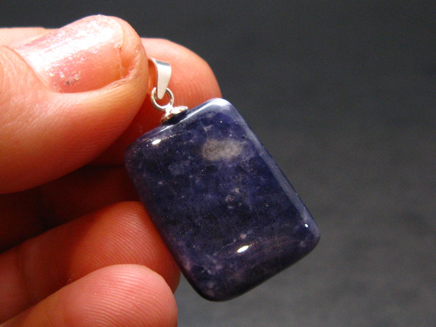 Scapolite Silver Pendant from Canada - 2.73 Grams - 1.1"