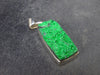 Uvarovite (Green Chromium Garnet) Cluster Silver Pendant from Russia - 1.4" - 6.63 Grams