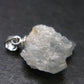 Rare Raw Blue Euclase Gem Crystal Silver Pendant from Zimbabwe - 0.8" - 2.23 Grams