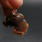 Fire Agate Silver Pendant From Mexico - 1.1" - 4.74 Grams