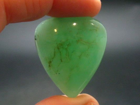 Rich Green Chrysoprase Cabochon From Australia - 1.2"