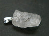 Clear Petalite Crystal Silver Pendant from Brazil - 1.0" - 2.19 Grams