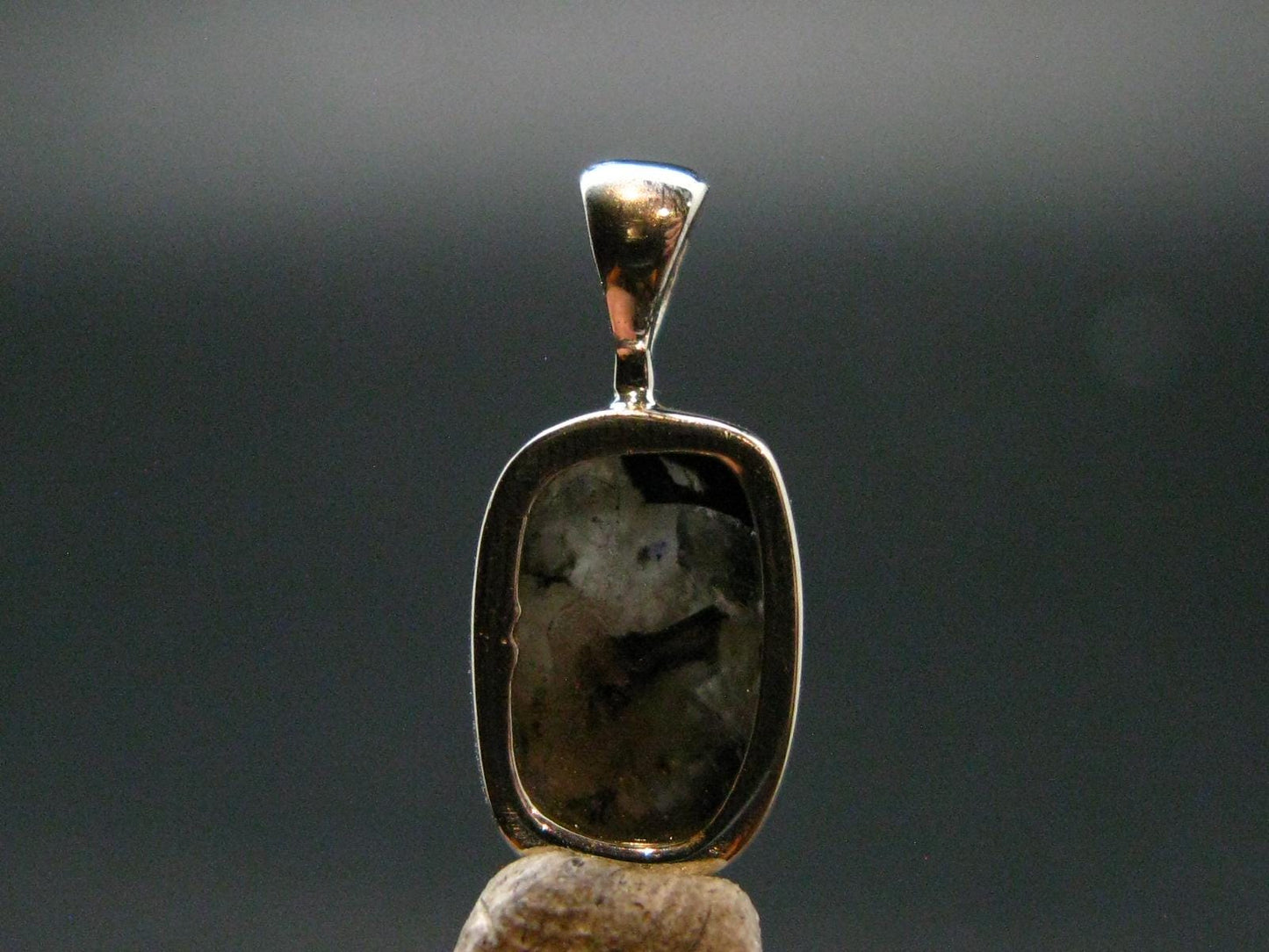 Phenakite Phenacite Crystal Silver Pendant From Russia - 0.7" - 1.27 Grams