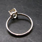 Fine Clear Natural Herkimer Diamond Silver Ring From New York - Size 8 - 1.79 Grams