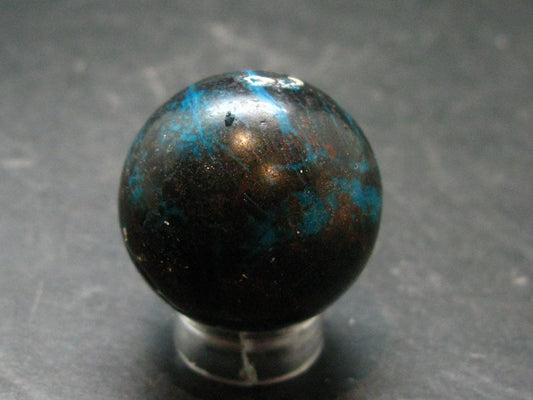 Quantum Quattro Sphere - Malachite Shattuckite Chrysocola Dioptase - 1.0" - 30.68 Grams