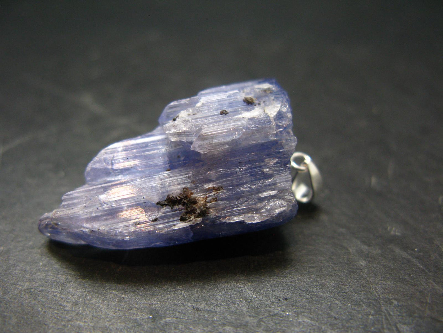 Tanzanite Pendant In Sterling Silver From Tanzania - 1.4" - 11.12 Grams