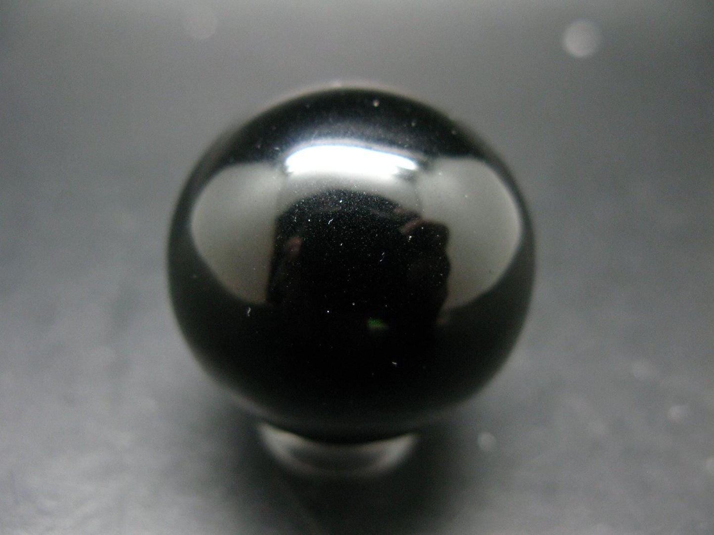 Rare Large Black Tibetan Tektite Ball Sphere from Tibet - 1.2" - 33.03 Grams