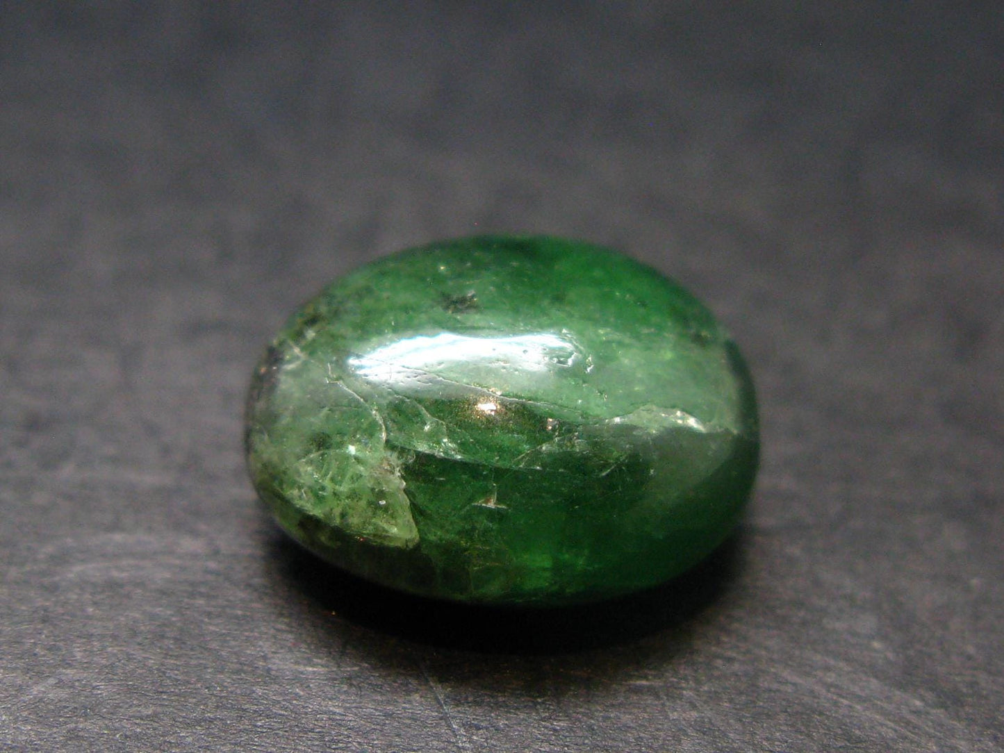 Gem Tsavorite Tsavolite Garnet Tumbled Stone from Tanzania - 15.35 Carats - 0.6"