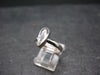 Phenakite Phenacite Crystal Facetted Silver 1.79 Carats Ring From Russia - Size 9 - 2.03 Grams