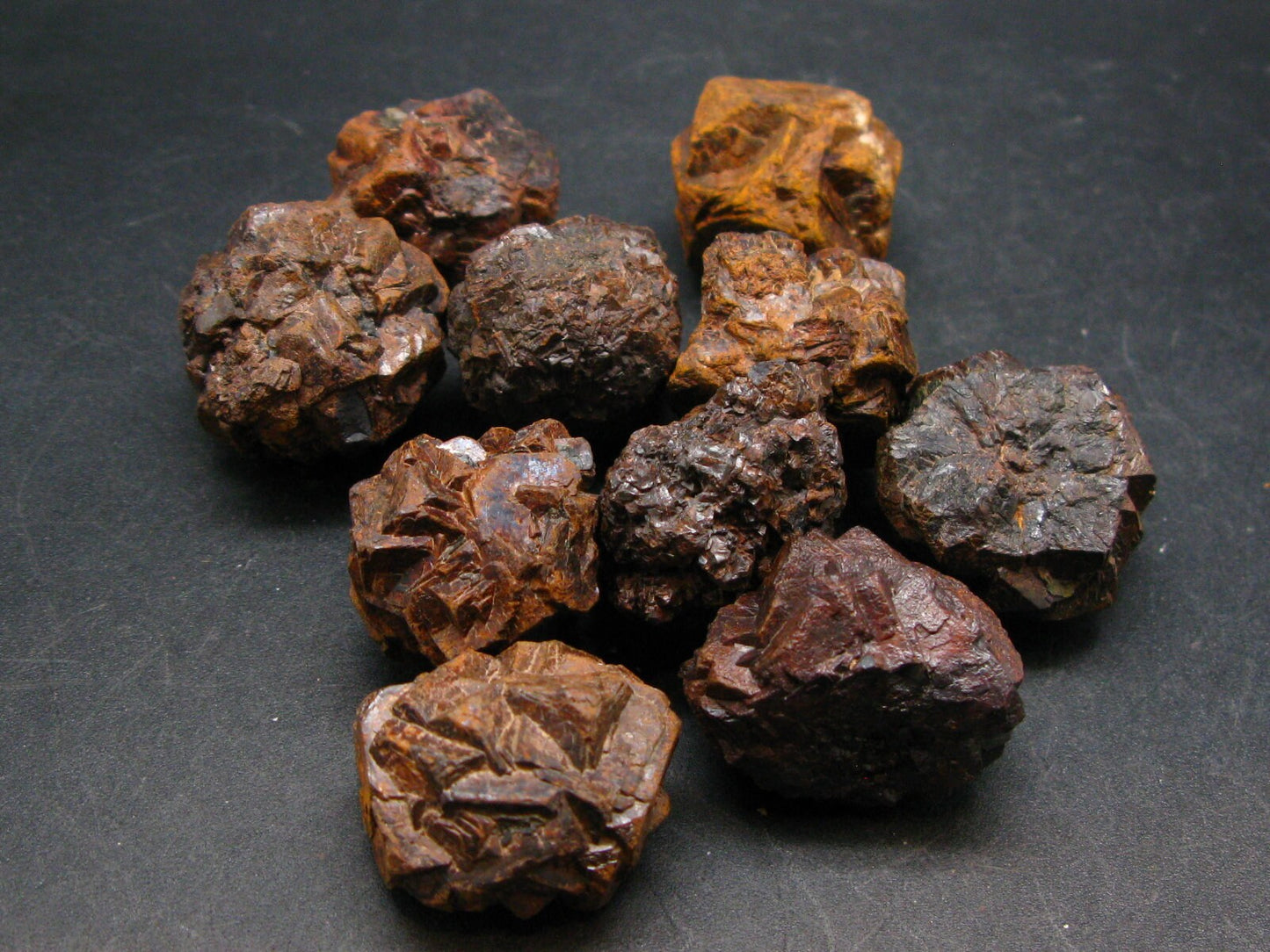 Lot of 10 Rare Prophecy Stones Limonite after Pyrite From Egypt - 300 Grams