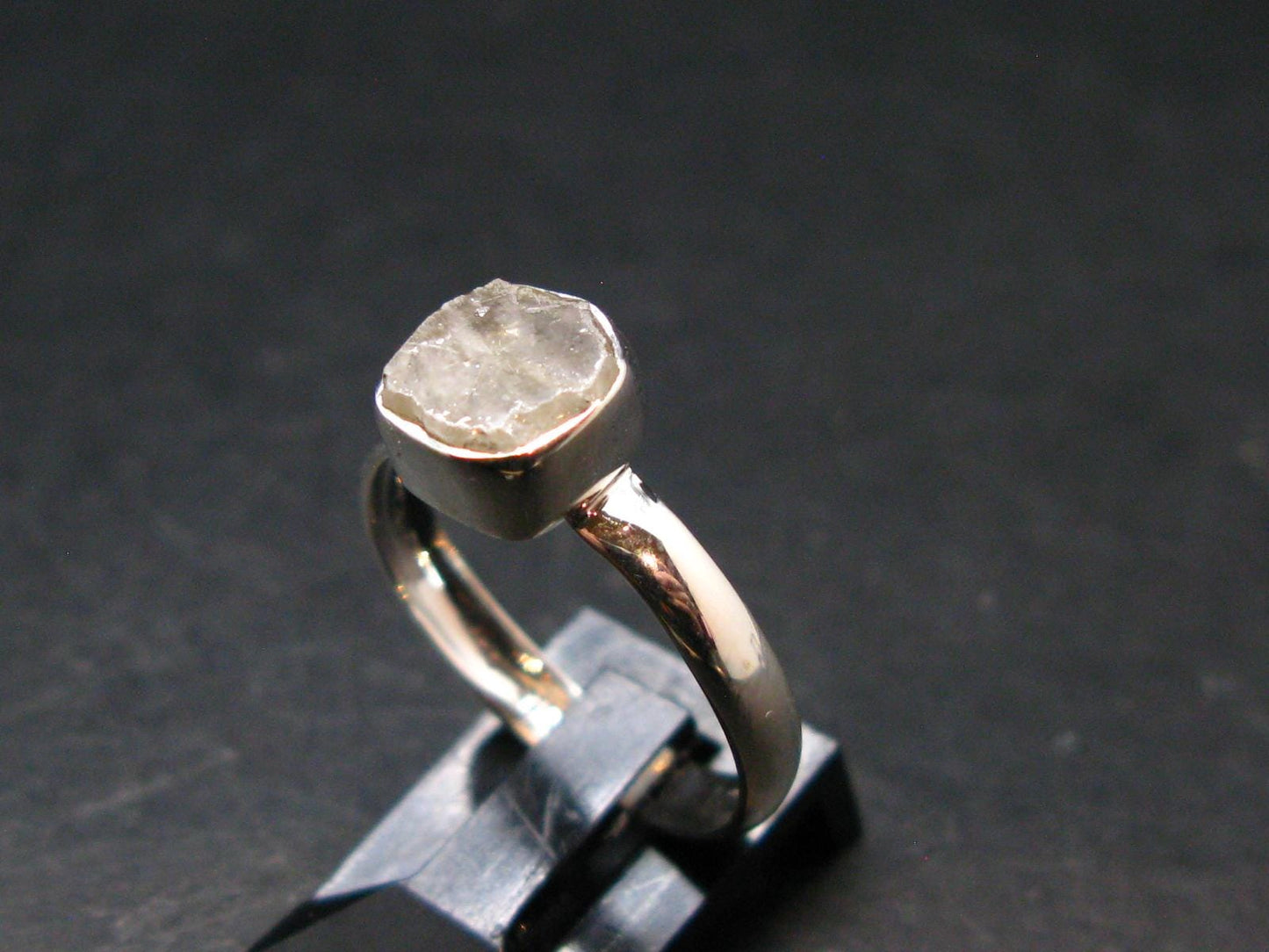 Phenakite Phenacite Sterling Silver Size 8 Ring from Russia - 2.08 Grams