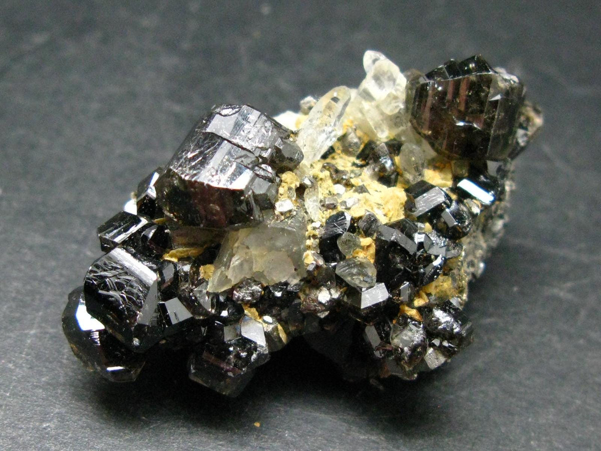 Cassiterite & Quartz Cluster From Bolivia - 1.9" - 55.37 Grams