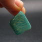 Rare Amazonite Silver Pendant From Russia - 1.1"