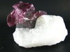 Gem Red Spinel Cristals on Quartz Matrix from Asia - 3.8"
