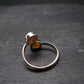 Spessartine Garnet Silver Ring From Tanzania - Size Adjustable - 2.47 Grams