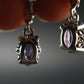 Faceted Natural Amethyst 925 Sterling Silver Earrings - 0.7" - 2.59 Grams