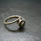 Cute Gem Moldavite Sterling Silver Ring From Czech Republic - Size 5.25 - 1.57 Grams