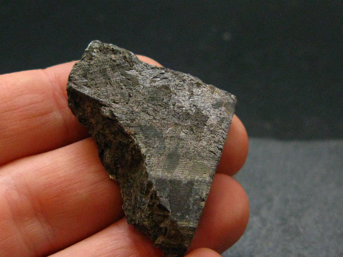 Rare Nuumite Nuummite Slab From Greenland - 12.41 Grams - 1.1"