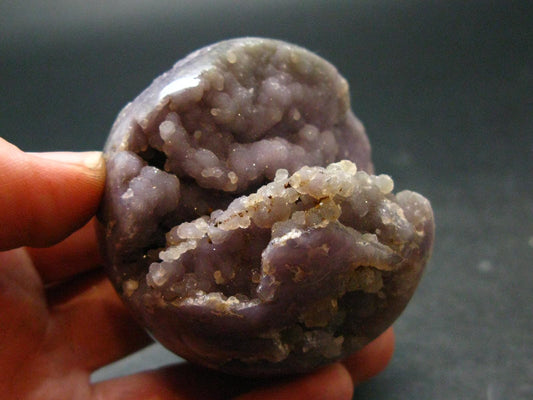 Rare Purple Grape Agate Sphere From Indonesia - 2.0"