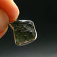 Moldavite Tektite Silver Pendant from Czech Republic - 1.0" - 2.0 Grams