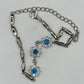 Apatite Silver Bracelet | Blue Crystal Jewelry