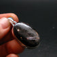 Tumbled Hypersthene Silver Plated Pendant From Canada - 1.6" - 10.01 Grams